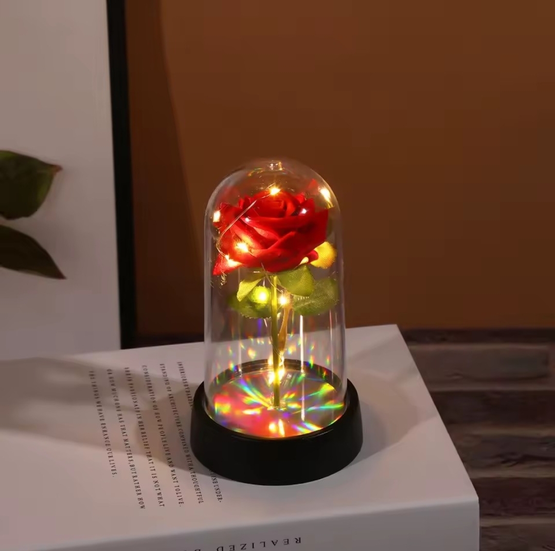 Led Light Flower With Rose