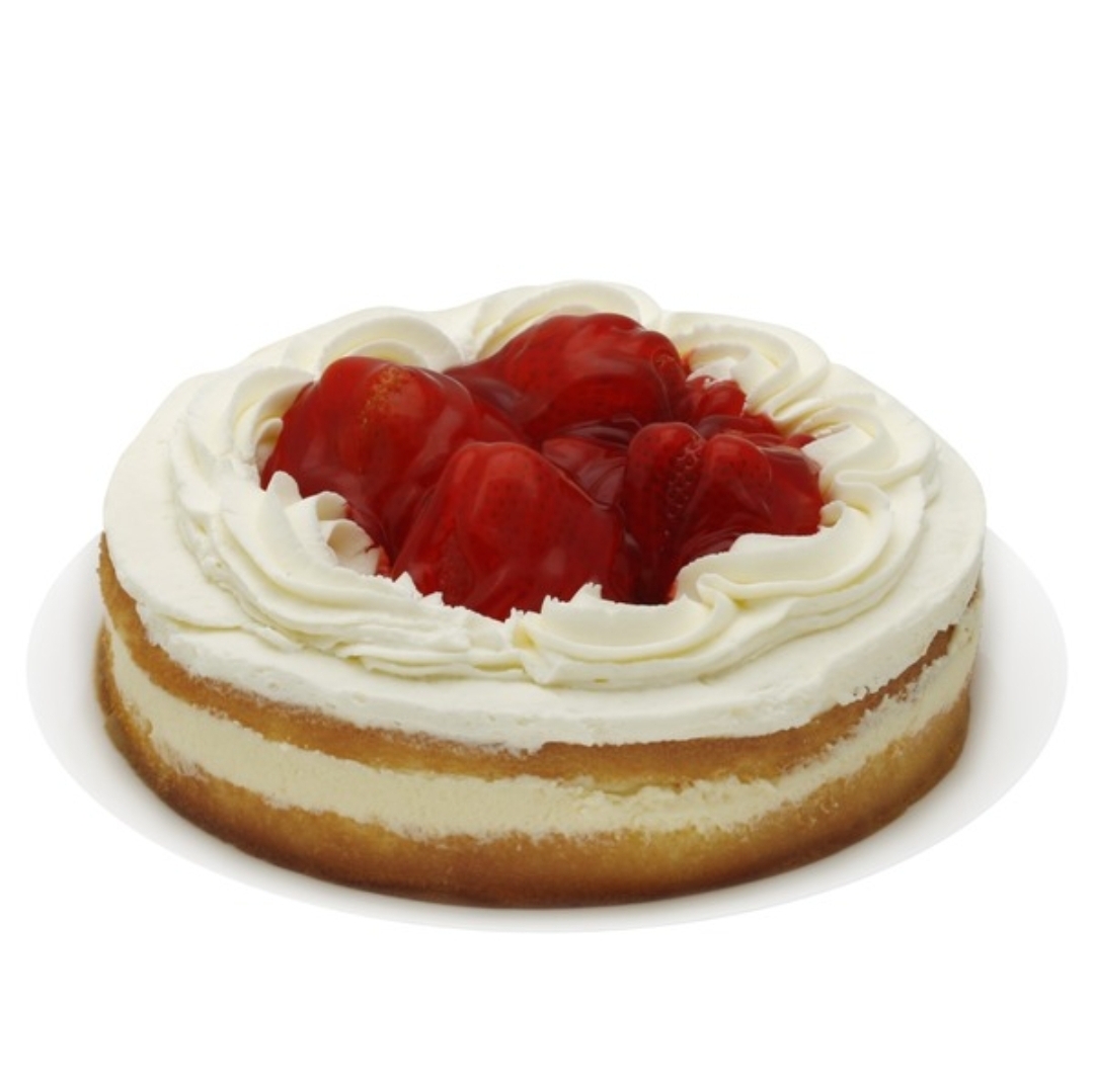 Strawberry birthday cake
