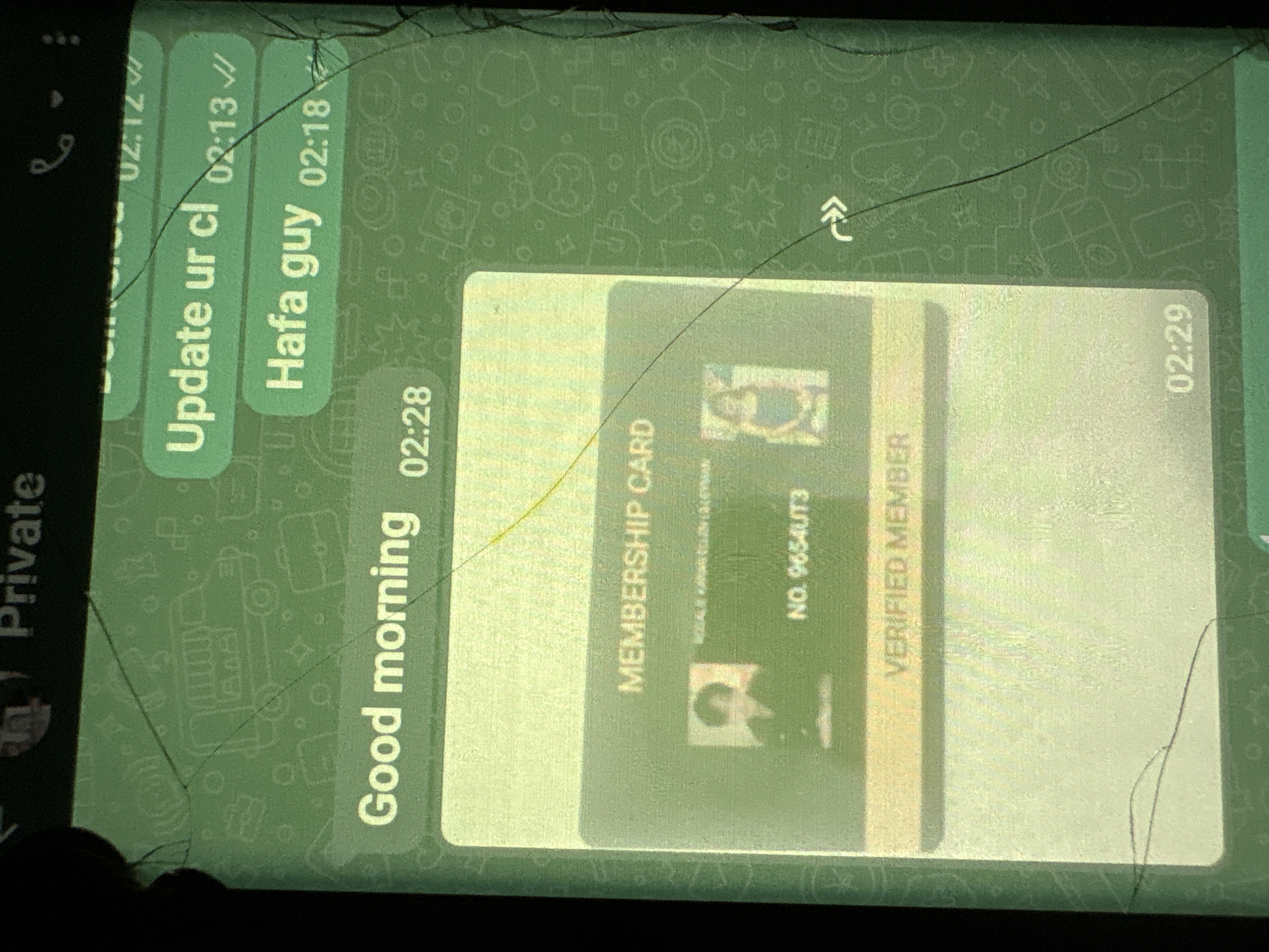 Photo shared with review of Customized Fan Card